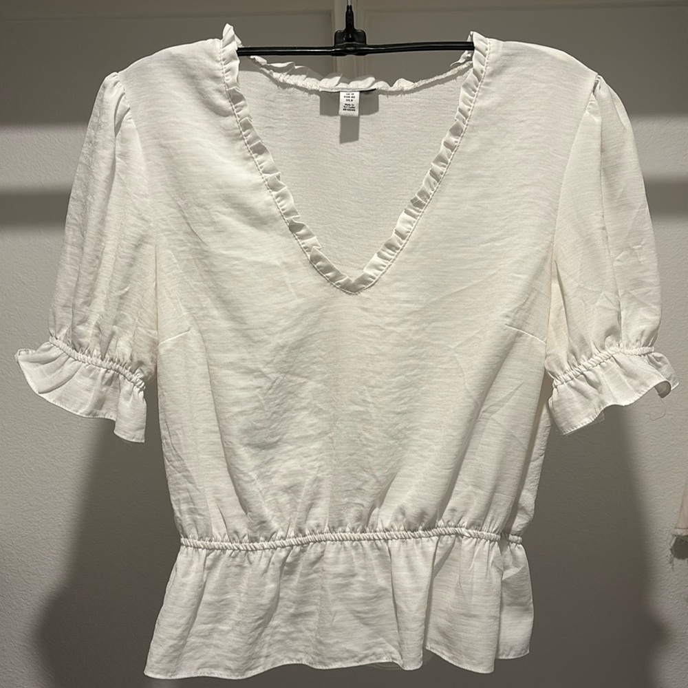 Topshop ruffle blouse